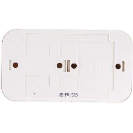Блок 3В-РЦ-525 белый 3 клавишный выключатель + розетка без заземления