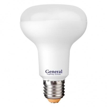 Лампа светодиодная General Стандарт GLDEN-R80-10-230-E27-2700, 628400, E-27, 2700 К